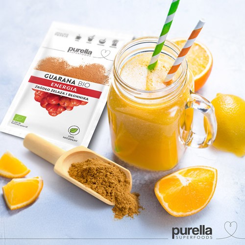 Zdjęcie produktu - 3 PURELLA Guarana BIO. Koncentracja + Redukcja stresu, 21g