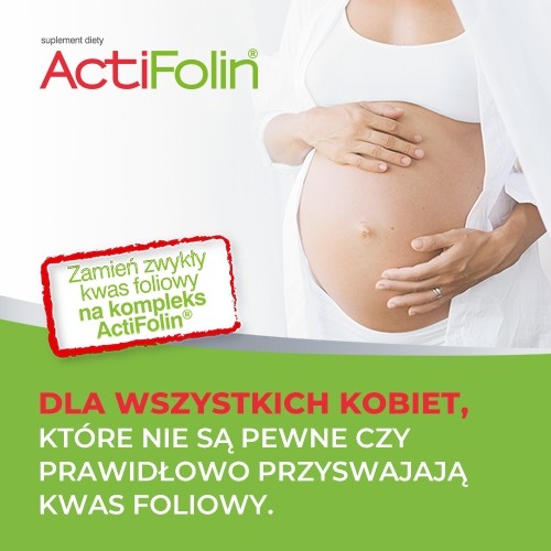 Miniaturka artykułu - #0 POLSKI LEK ActiFolin 0,8mg, 90tabl. 