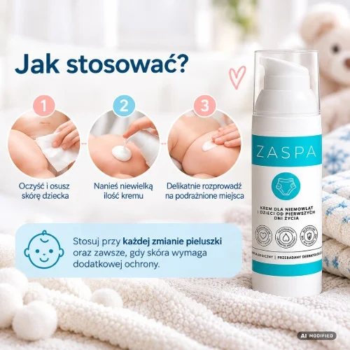 #2 – ZASPA Pieluszkowy Krem dla dzieci od pierwszych dni życia, 50g