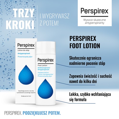 Miniaturka artykułu - #0 Perspirex Foot Lotion Antyperspirant do st&oacute;p, 100 ml