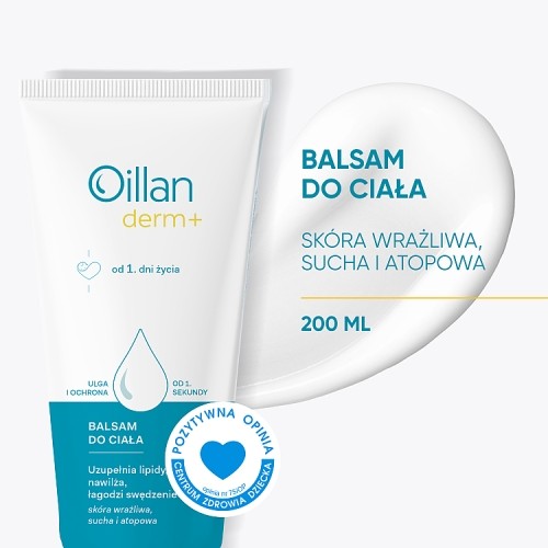 Zdjęcie produktu - 0 OILLAN Derm+ Balsam do ciała, 200ml 
