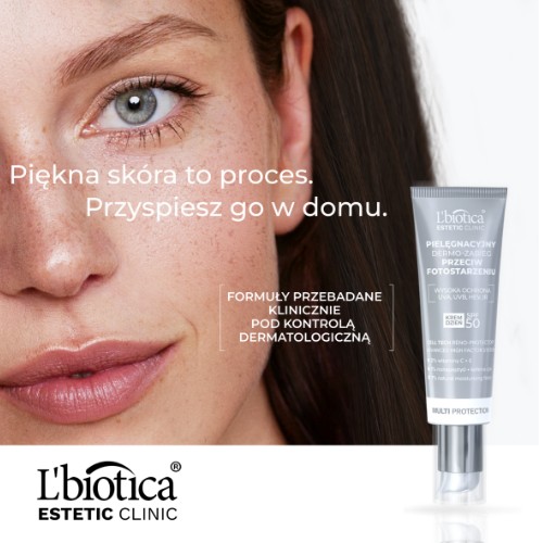 Miniaturka artykułu - #0 L'BIOTICA Estetic Clinic Multi Protection Pielęgnacyjny Dermo-Zabieg Krem dzień SPF50, 35ml 