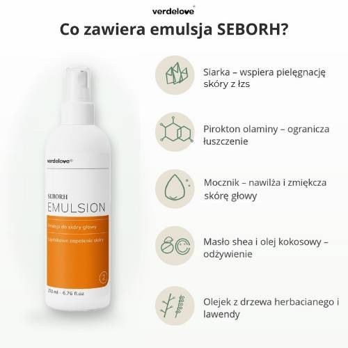 Miniaturka artykułu - #1 SEBORH Zestaw na łojotokowe zapalenie sk&oacute;ry Szampon 200ml + Emulsja do sk&oacute;ry głowy 200ml + Płyn do sk&oacute;ry głowy 150ml