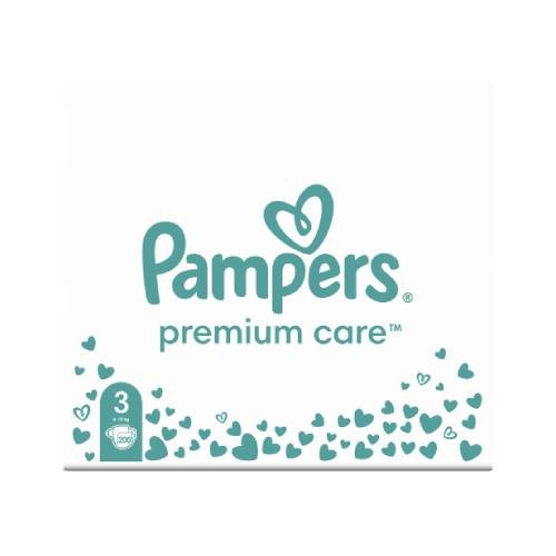 Miniaturka artykułu - #0 Pampers Pieluchy Premium Care 3 Midi, 200szt.