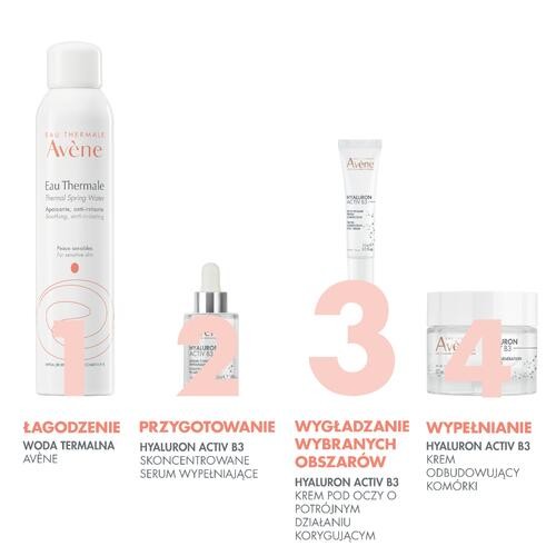 Miniaturka artykułu - #1 AVENE HYALURON ACTIV B3 Krem pod oczy o potr&oacute;jnym działaniu korygującym, 15ml
