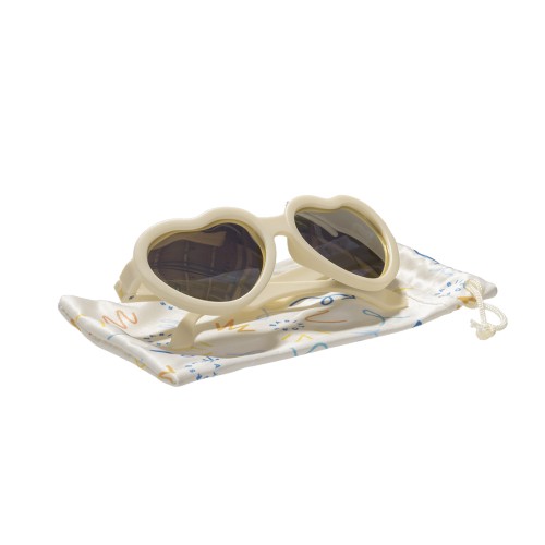 Miniaturka artykułu - #1 Babiators Okulary przeciwsłoneczne z polaryzacją POLARIZED HEARTS SWEET CREAM ROSE GOLD MIRRORED LENSES 3-5 lat P-HRT-502-M