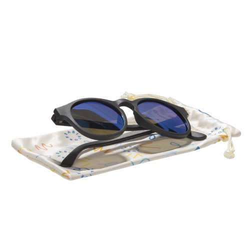 Miniaturka artykułu - #1 Babiators Okulary przeciwsłoneczne z polaryzacją POLARIZED KEYHOLE JET BLACK COBALT BLUE MIRRORED LENSES 6+ lat P-KEY-505-L