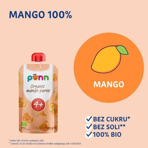 Miniaturka artykułu - #0 SALVEST P&Otilde;NN BIO Mango 100%, 100g