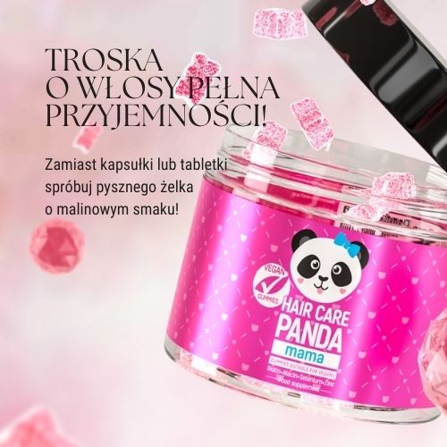 Miniaturka artykułu - #0 Noble Health Hair Care Panda Mama żelki, 30szt.