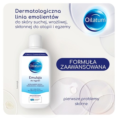 Zdjęcie produktu - 1 OILATUM Formuła Zaawansowana Emulsja do kąpieli, 400ml
