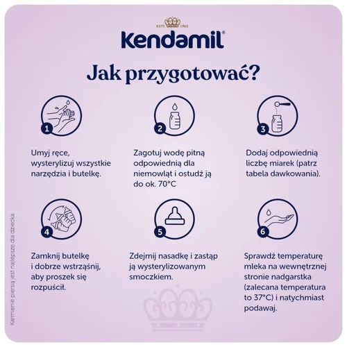 #7 – Kendamil Premium 3 Produkt w proszku na bazie białka krowiego, 800 g