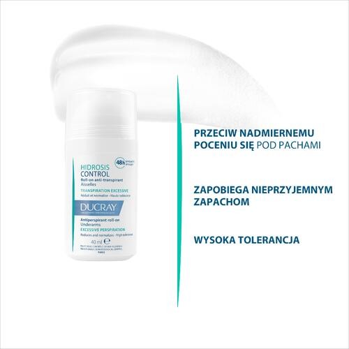 Miniaturka artykułu - #0 DUCRAY Hidrosis Control Antyperspirant w kulce roll-on, 40ml