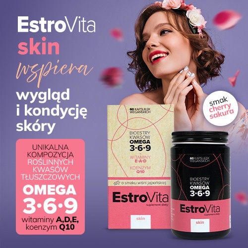 Miniaturka artykułu - #0 EstroVita Skin Sakura, 60 kapsułek
