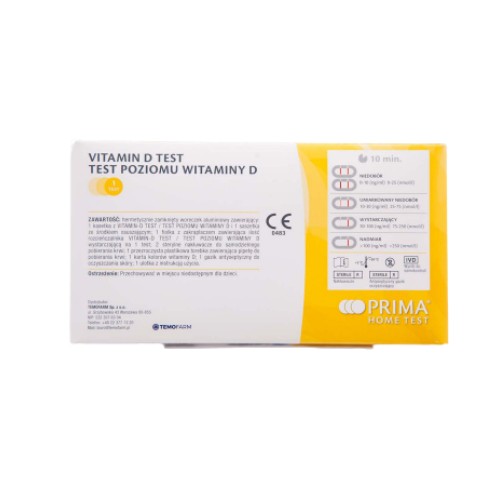 PRIMA LAB VITAMIN D Test poziomu witaminy D - apteka internetowa Olmed