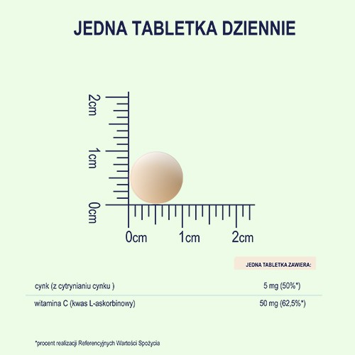 Zdjęcie produktu - 3 Naturell Cynk + Witamina C dla dzieci, 60 tabletek do żucia