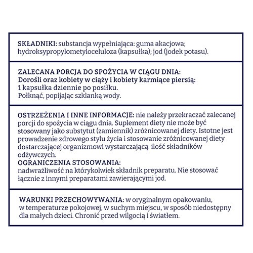 Zdjęcie produktu - 4 Naturell Jod, 100 kapsułek