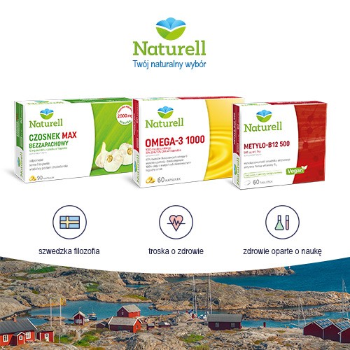 Zdjęcie produktu - 6 NATURELL witamina D 2000+, 60kaps.