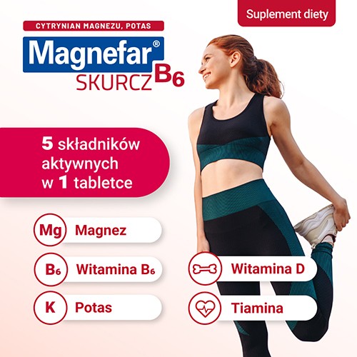 Miniaturka artykułu - #1 Magnefar B6 Skurcz, 30 tabletek powlekanych