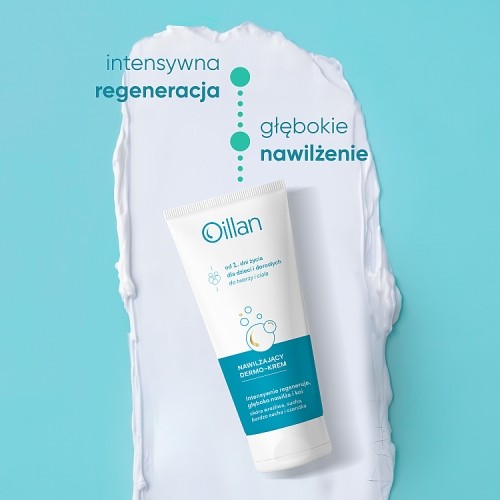 Miniaturka artykułu - #1 OILLAN Nawilżający dermo-krem do twarzy i ciała, 200ml