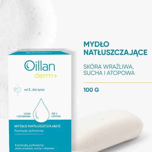 #0 – OILLAN Derm+ Mydło natłuszczające, 100g