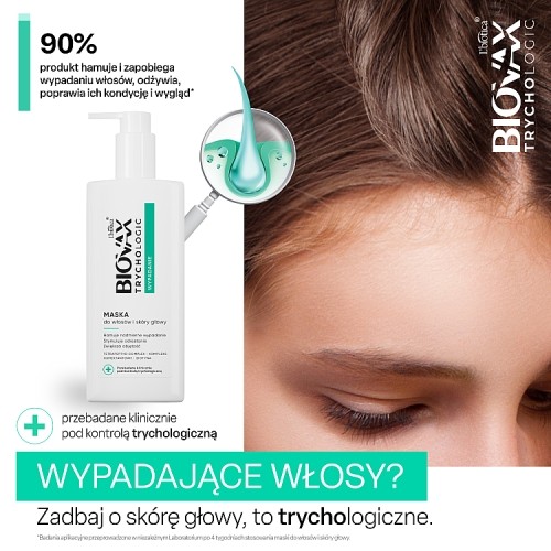 Miniaturka artykułu - #0 BIOVAX Trychologic Wypadanie Maska do włos&oacute;w i sk&oacute;ry głowy, 200ml