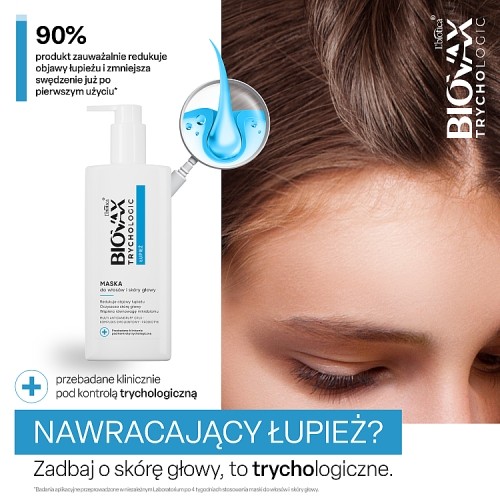 Miniaturka artykułu - #0 BIOVAX Trychologic Łupież Maska do włos&oacute;w i sk&oacute;ry głowy, 200ml