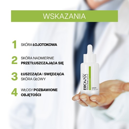 Miniaturka artykułu - #1 BIOVAX Trychologic Przetłuszczanie Serum do sk&oacute;ry głowy, 50ml