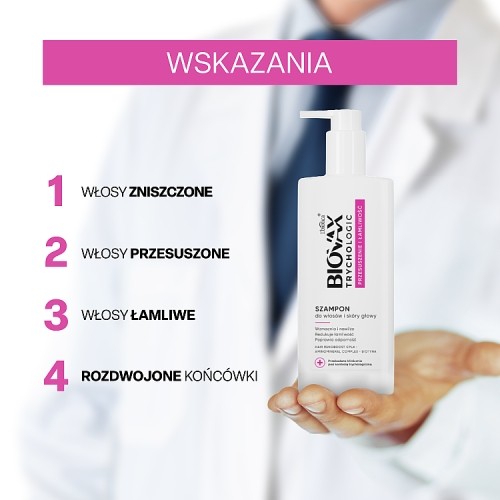 Miniaturka artykułu - #1 BIOVAX Trychologic Przesuszenie i Łamliwość Szampon do włos&oacute;w i sk&oacute;ry głowy, 200ml