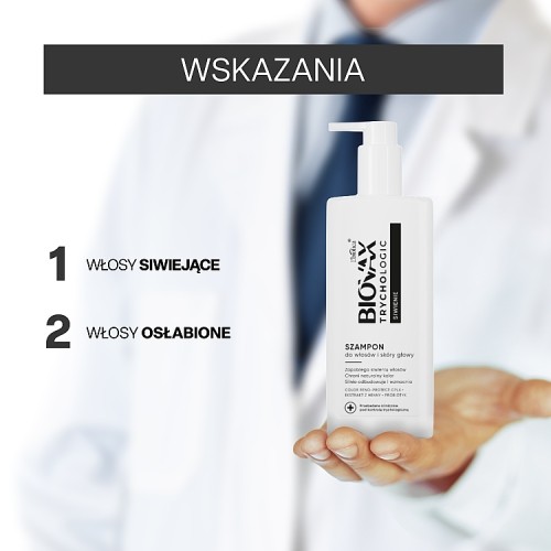 Miniaturka artykułu - #1 BIOVAX Trychologic Siwienie Szampon do włos&oacute;w i sk&oacute;ry głowy, 200ml