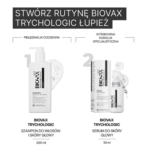 Zdjęcie produktu - 4 BIOVAX Trychologic Siwienie Szampon do włos&oacute;w i sk&oacute;ry głowy, 200ml