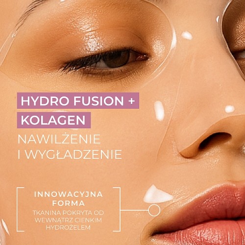 Miniaturka artykułu - #0 L'BIOTICA PGA Hydro Fusion Hydrożelowa maska do twarzy z kolagenem