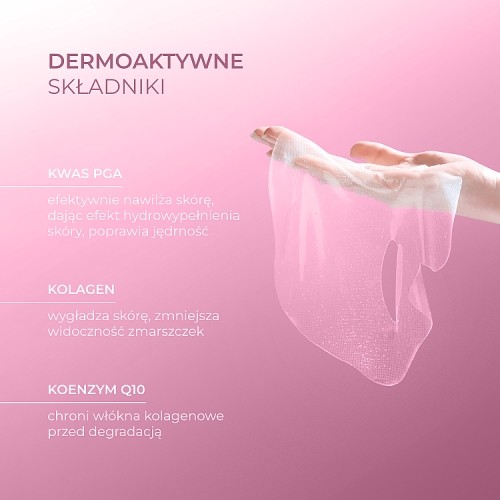 Zdjęcie produktu - 2 L'BIOTICA PGA Hydro Fusion Hydrożelowa maska do twarzy z kolagenem