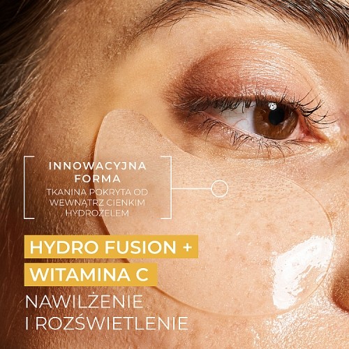 Miniaturka artykułu - #0 L'BIOTICA PHF + Witamina C Nawilżenie & Rozświetlenie Hydrożelowe Płatki pod oczy, 2 sztuki