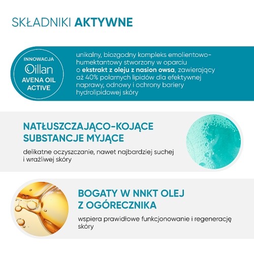 Miniaturka artykułu - #1 OILLAN Olejkowy żel do mycia twarzy i ciała, 750ml