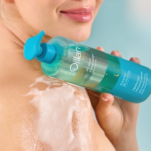 Zdjęcie produktu - 4 OILLAN Olejkowy żel do mycia twarzy i ciała, 750ml