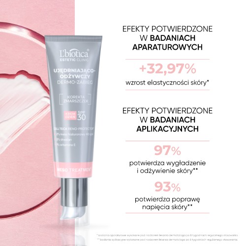 Zdjęcie produktu - 4 L'BIOTICA Estetic Clinic Meso Treatment Ujędrniająco-odżywczy Dermo-Zabieg Krem na dzień SPF 30, 35ml