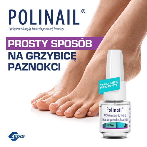 Miniaturka artykułu - #0 Polinail lakier do paznokci leczniczy 80 mg/g, 3,3 ml