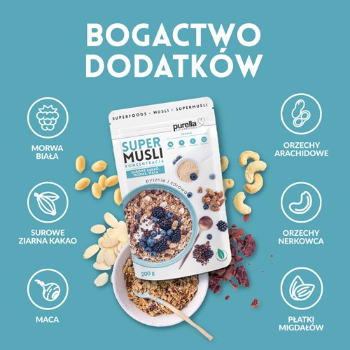 Miniaturka artykułu - #0 PURELLA Supermusli Koncentracja, 200g