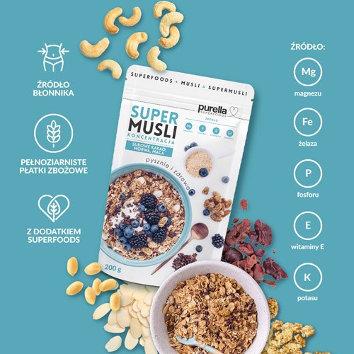 Miniaturka artykułu - #1 PURELLA Supermusli Koncentracja, 200g