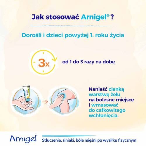 Zdjęcie produktu - 2 Arnigel Lek w postaci żelu na urazy, stłuczenia i obrzęki, 120g