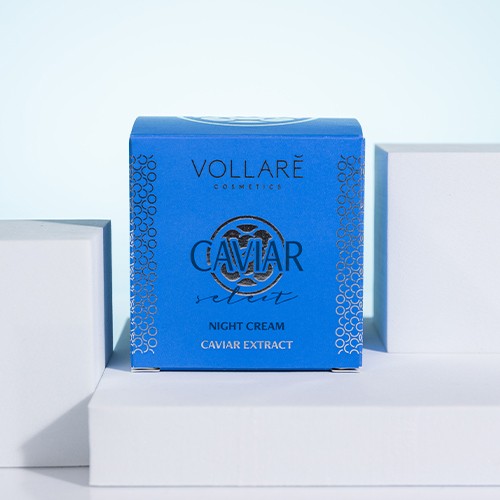 Miniaturka artykułu - #1 VOLLARE Krem do twarzy na noc Caviar, 50ml