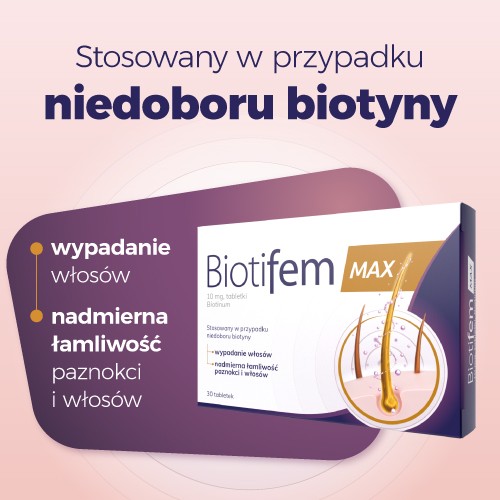 Miniaturka artykułu - #0 Biotifem MAX 10mg, 60 tabl.