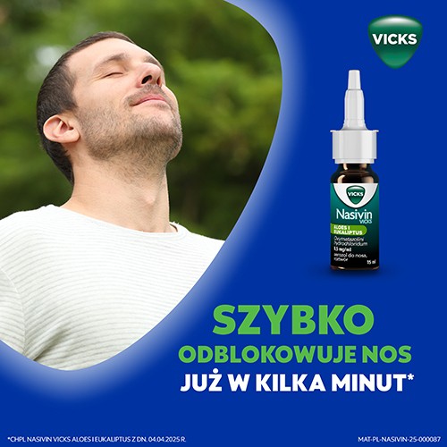 Zdjęcie produktu - 8 NASIVIN Sinex Aloes i Eukaliptus aerozol do nosa, 15ml