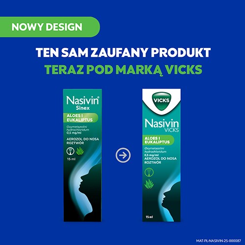 Zdjęcie produktu - 9 NASIVIN Sinex Aloes i Eukaliptus aerozol do nosa, 15ml