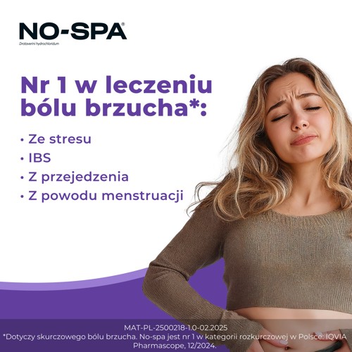 Miniaturka artykułu - #0 No-Spa Max 80 mg, 48 tabletek
