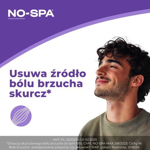 Miniaturka artykułu - #1 No-Spa Max 80 mg, 48 tabletek