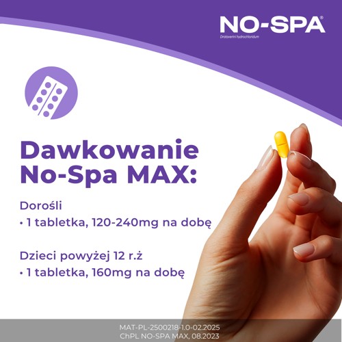 Zdjęcie produktu - 3 No-Spa Max 80 mg, 48 tabletek