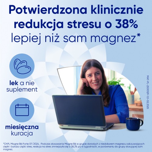 Miniaturka artykułu - #1 Zestaw MAGNE B6 FORTE, 2x 100 tabletek
