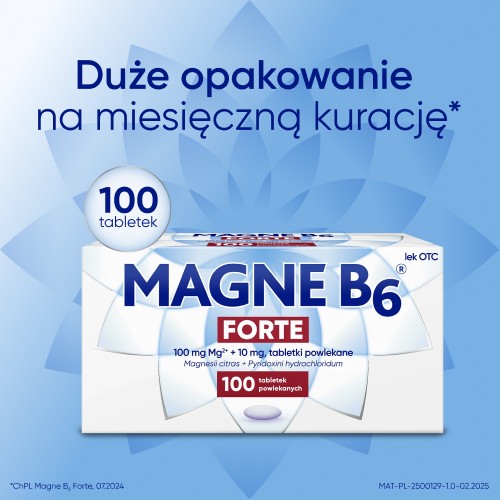 Zdjęcie produktu - 5 Zestaw MAGNE B6 FORTE, 2x 100 tabletek