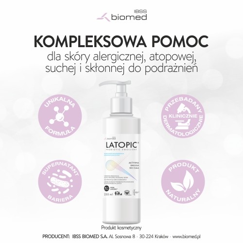 Miniaturka artykułu - #1 Latopic aktywna emulsja do ciała, 250ml